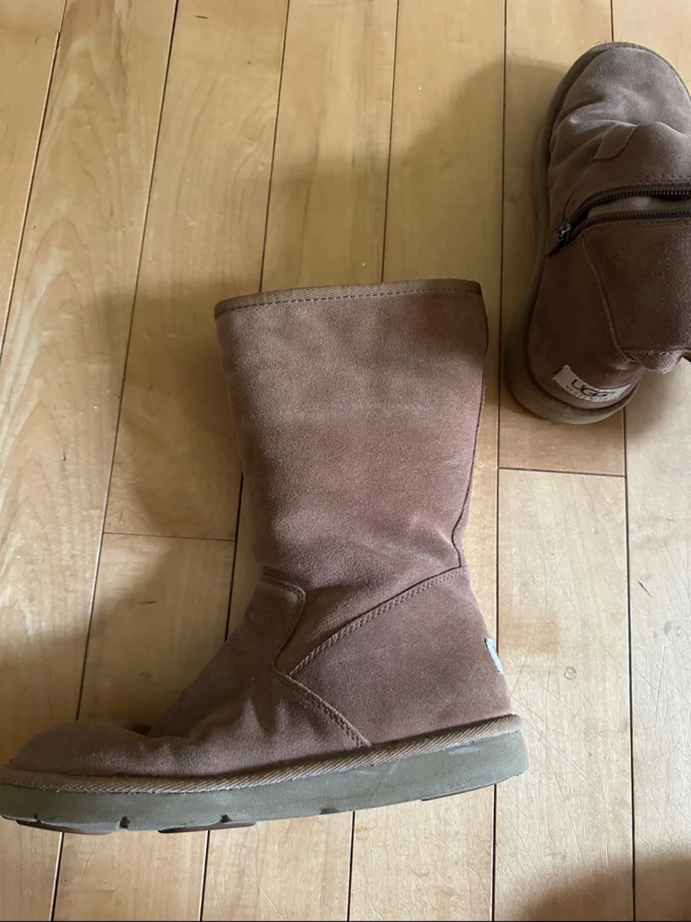 UGG Tall Shearling Boots in Chestnut Brown